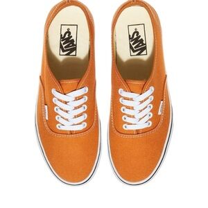 Vans Orange Canvas Low-Top Sneakers
